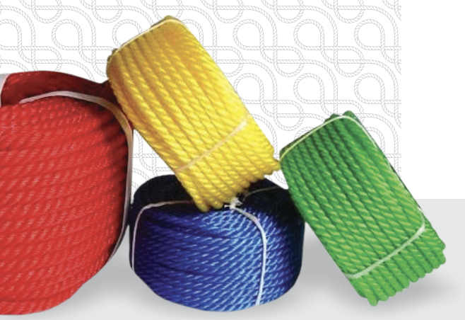 Coloured PP rope coils